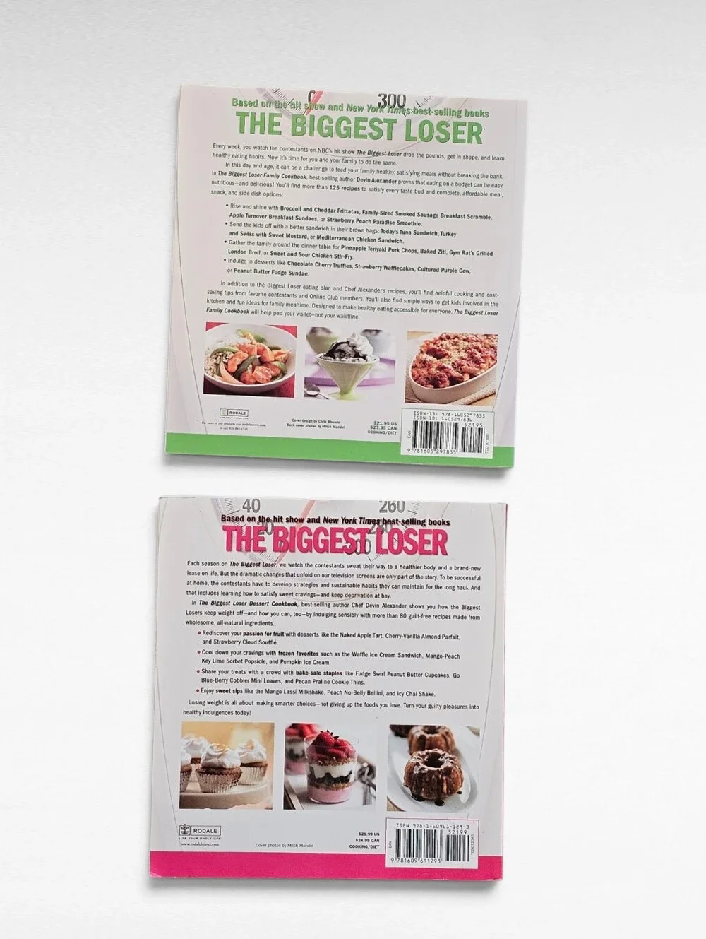 Biggest Loser Cookbooks Set of 2
